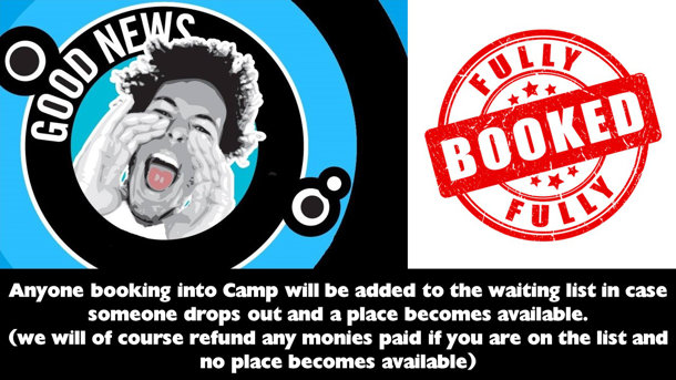 good news camp is now fully booked